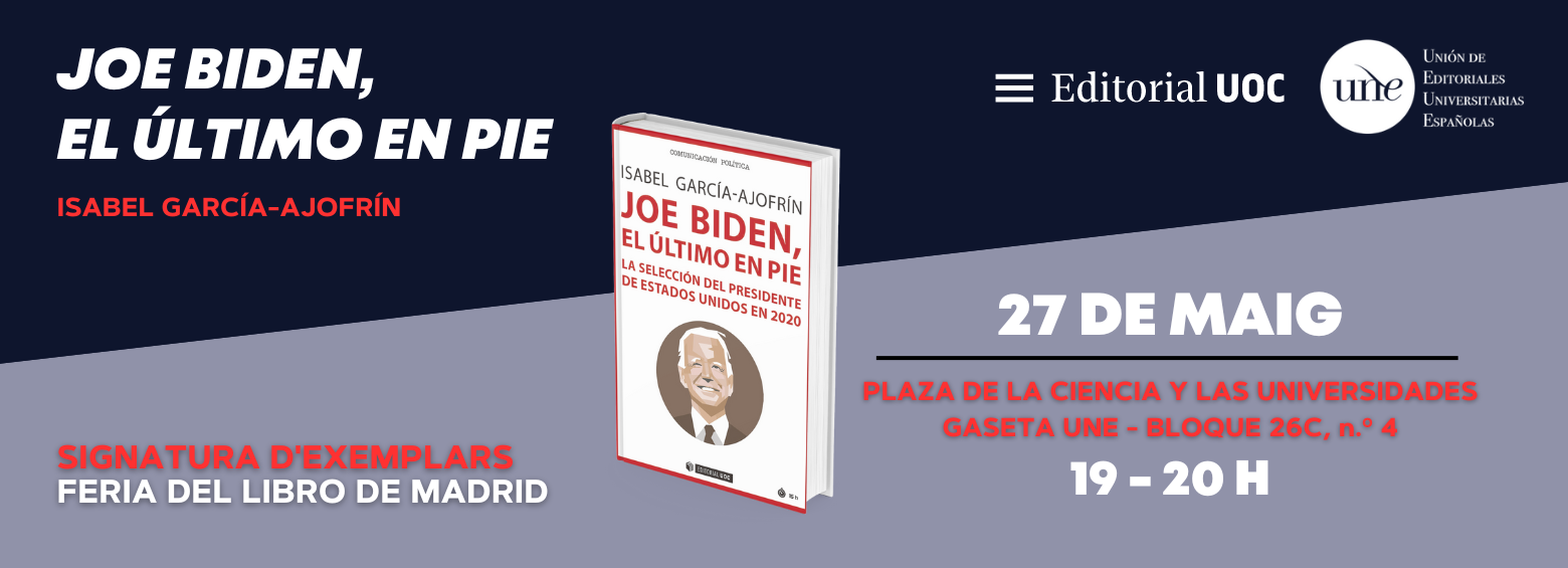 Signatura de llibres de Joe Biden, el último en pie, d'Isabel García-Ajofrín (27 de maig)
